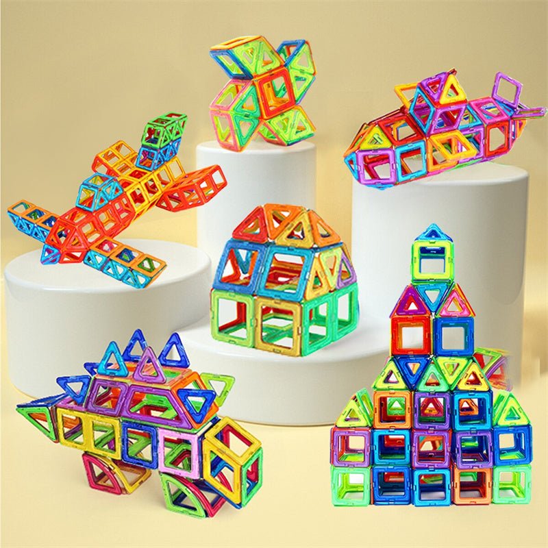 Blocs de Construction Magnétiques DIY Jouets Aimants pour Enfants Coffret Créatif - IVOIRART.COM