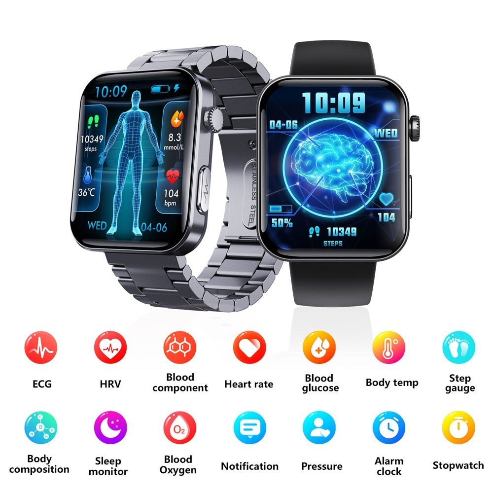 Blood Glucose And Uric Acid Monitoring Wristband - IVOIRART.COM