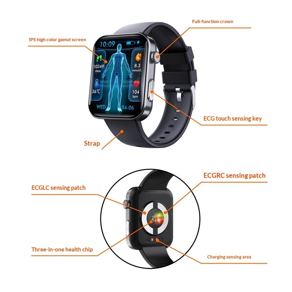 Blood Glucose And Uric Acid Monitoring Wristband - IVOIRART.COM