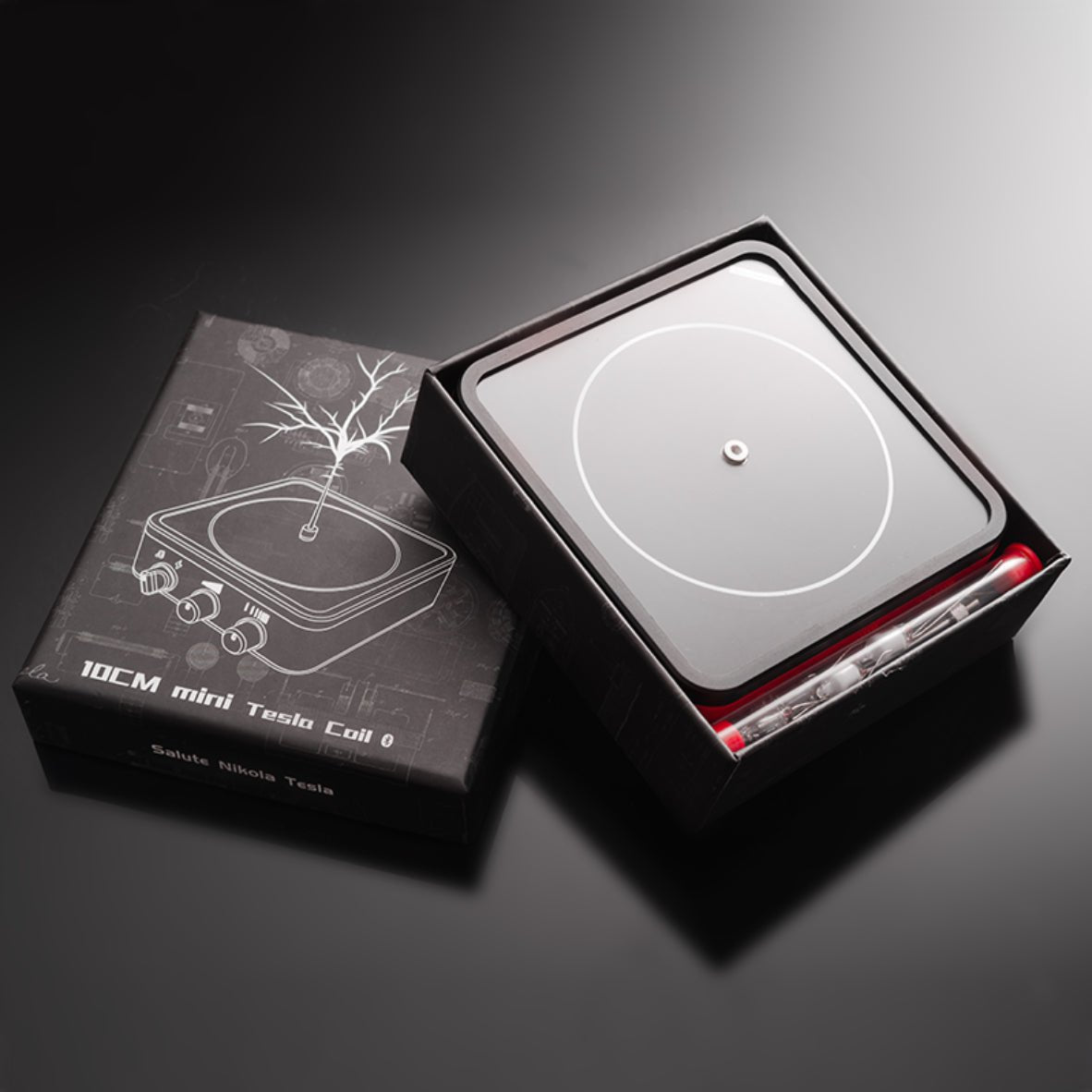 Bobine Tesla Musicale avec Éclairs et Connexion Bluetooth pour Smartphone - IVOIRART.COM