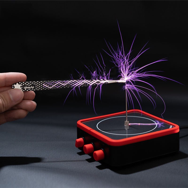 Bobine Tesla Musicale avec Éclairs et Connexion Bluetooth pour Smartphone - IVOIRART.COM