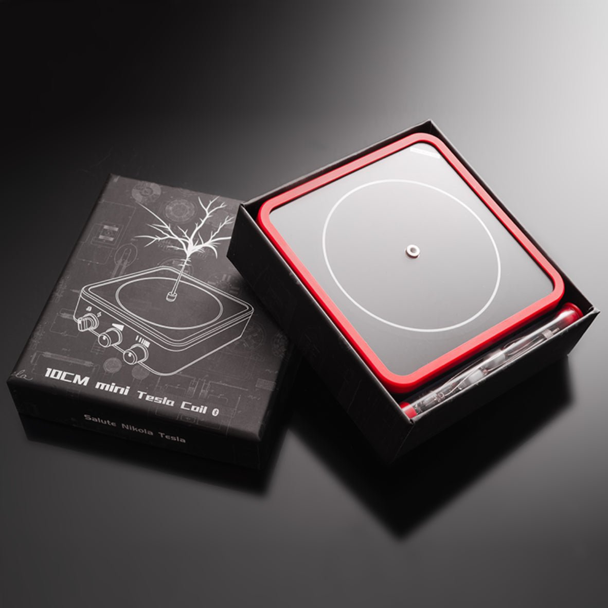 Bobine Tesla Musicale avec Éclairs et Connexion Bluetooth pour Smartphone - IVOIRART.COM