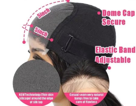 Body Wave Glueless Human Hair WigsGlue-free Hoods - IVOIRART.COM