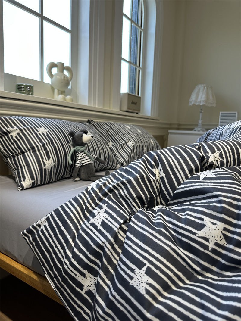Bohemian Brown Bed Cotton Geometric Pattern - IVOIRART.COM