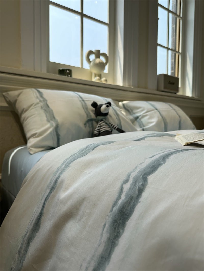 Bohemian Brown Bed Cotton Geometric Pattern - IVOIRART.COM