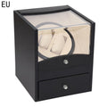 Boîte à montres électrique en cuir PU pour remontage automatique de montres - IVOIRART.COM
