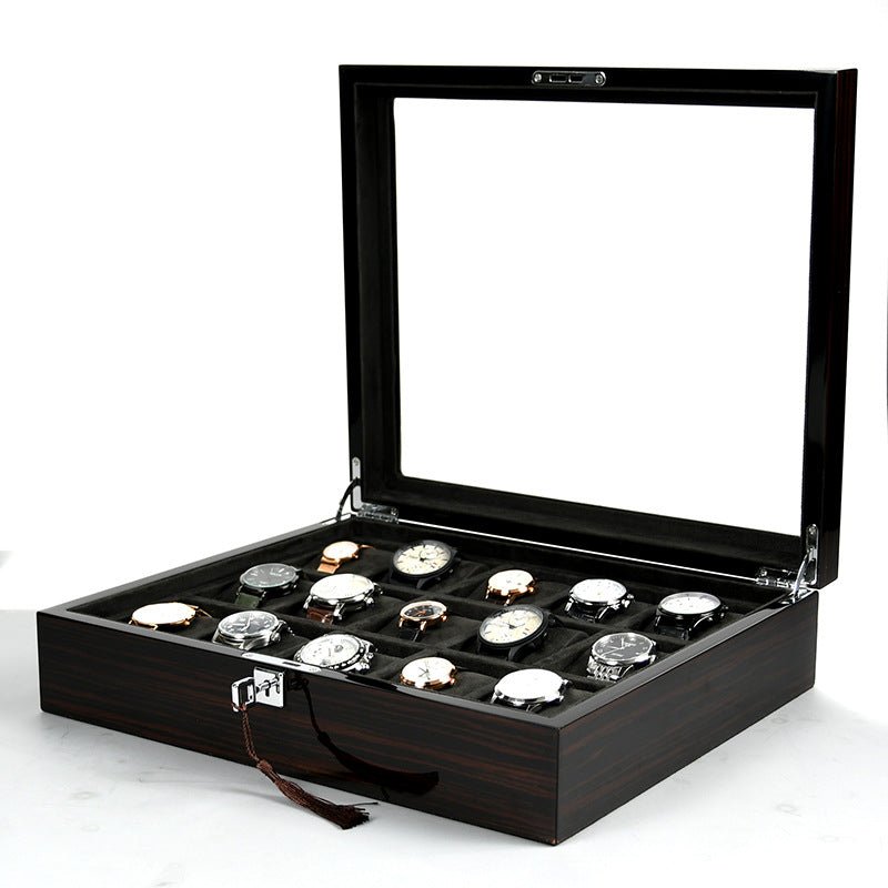Boîte à montres multifonction en bois avec peinture et rangement bijoux - IVOIRART.COM
