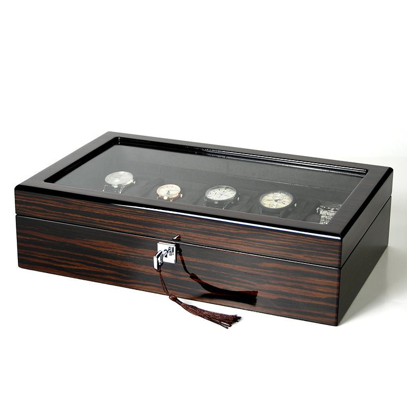Boîte à montres multifonction en bois avec peinture et rangement bijoux - IVOIRART.COM