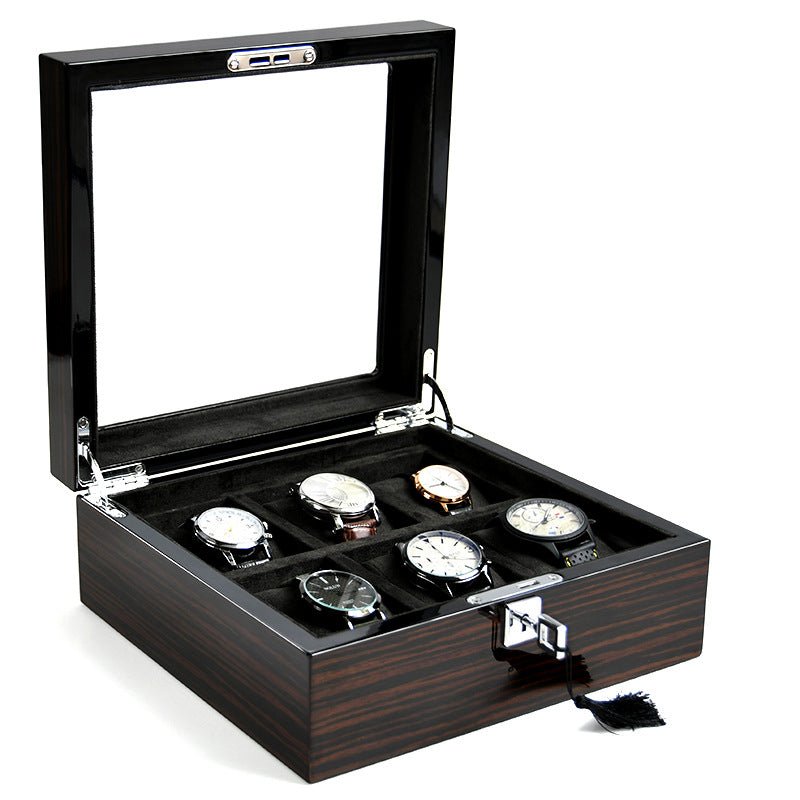 Boîte à montres multifonction en bois avec peinture et rangement bijoux - IVOIRART.COM