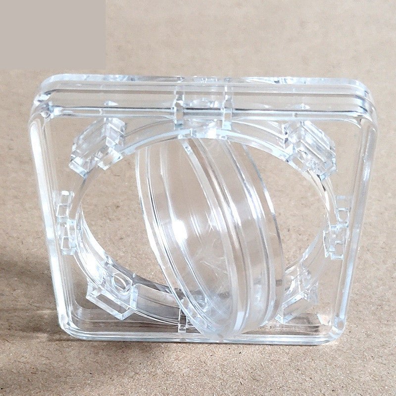 Boîte à pièces transparente en plastique acrylique avec couvercle sécurisé - IVOIRART.COM