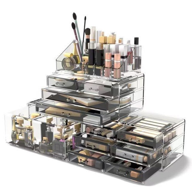 Boîte de Rangement Cosmétique Maison Style Nordique Acrylique Transparente - IVOIRART.COM