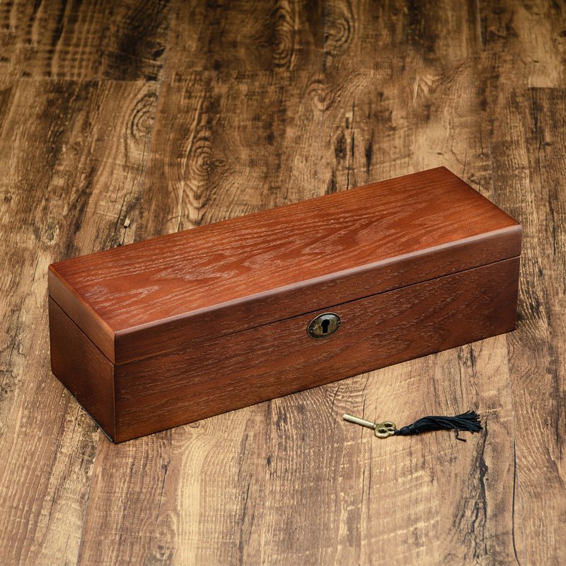 Boîte de Rangement pour Montres en Bois de Frêne de Mandchourie avec Organisateur - IVOIRART.COM