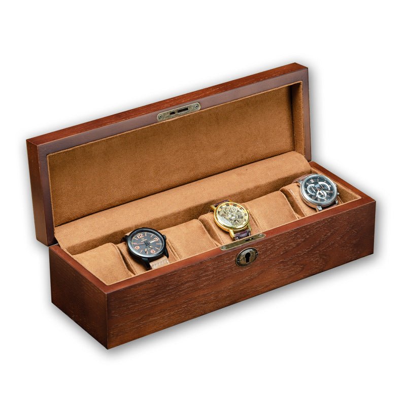 Boîte de Rangement pour Montres en Bois de Frêne de Mandchourie avec Organisateur - IVOIRART.COM