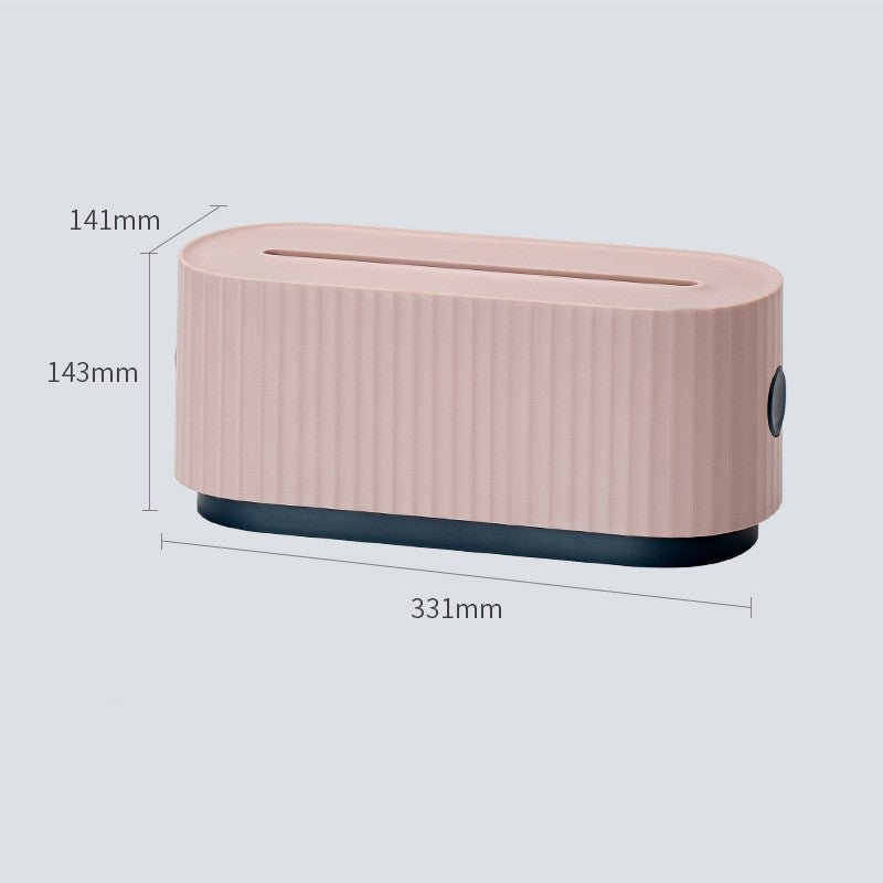 Boîte de Rangement pour Multiprises avec Couvercle, Anti - Poussière, Organiseur pour Câbles et Prises, Gestion de Fils Réseau - IVOIRART.COM
