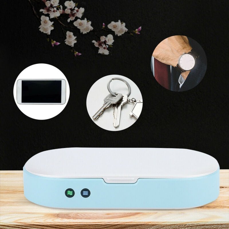 Boîte Stérilisatrice Double UV 5V Nouvelle pour Téléphone Bijoux Nettoyeur Personnel Aroma - IVOIRART.COM