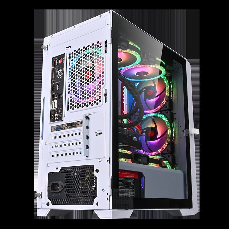 Boîtier PC Large Format avec Verre Trempé pour Ordinateur de Bureau ITX Noir - IVOIRART.COM