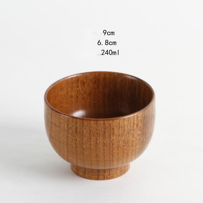 Bol en bois naturel jujube style japonais — élégant, durable pour usage quotidien - IVOIRART.COM