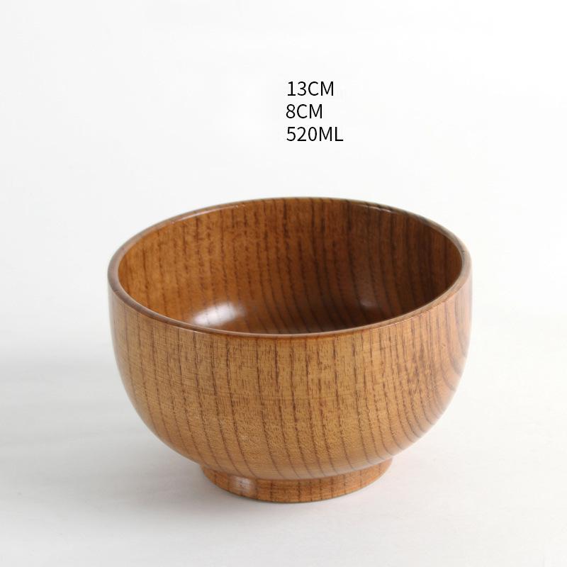 Bol en bois naturel jujube style japonais — élégant, durable pour usage quotidien - IVOIRART.COM