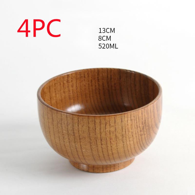 Bol en bois naturel jujube style japonais — élégant, durable pour usage quotidien - IVOIRART.COM