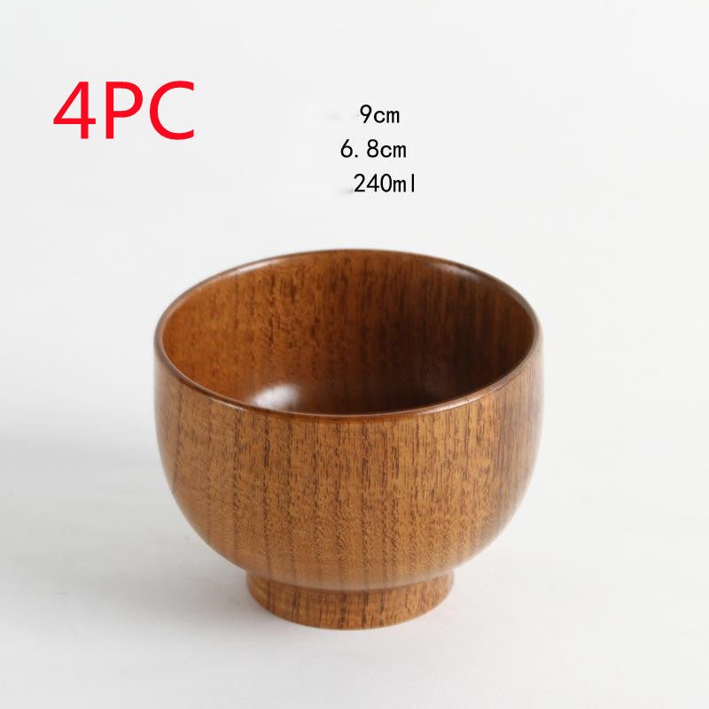 Bol en bois naturel jujube style japonais — élégant, durable pour usage quotidien - IVOIRART.COM