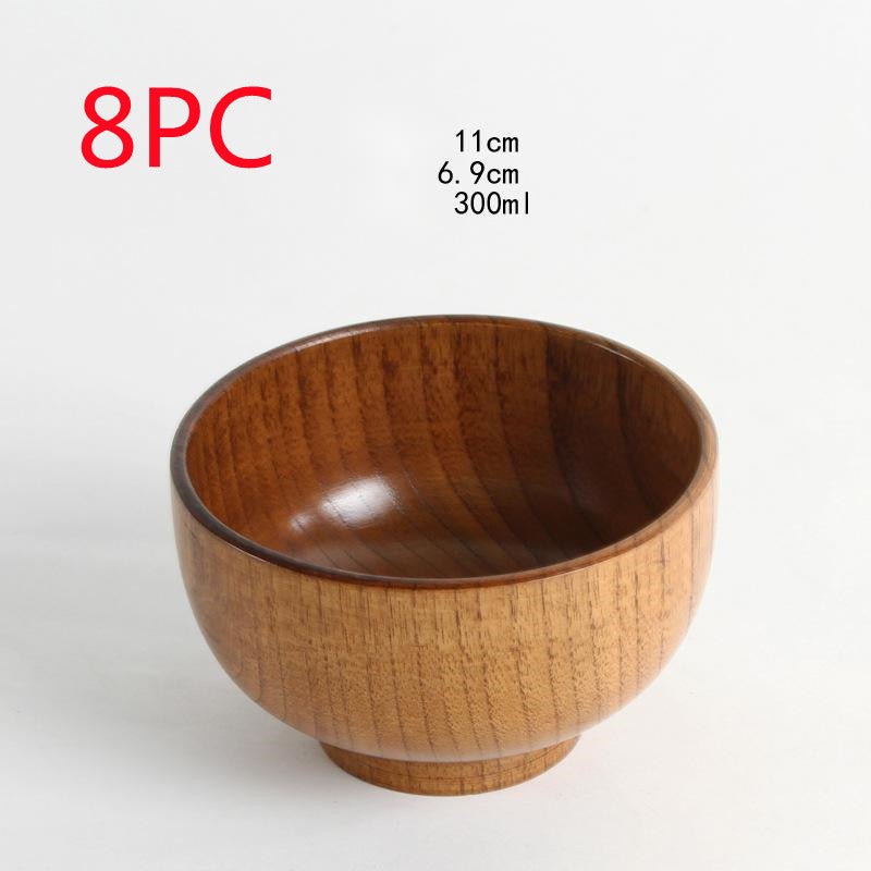 Bol en bois naturel jujube style japonais — élégant, durable pour usage quotidien - IVOIRART.COM