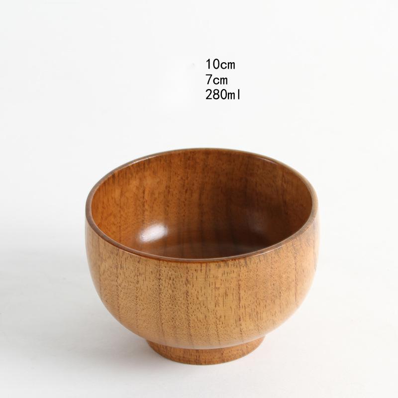 Bol en bois naturel jujube style japonais — élégant, durable pour usage quotidien - IVOIRART.COM