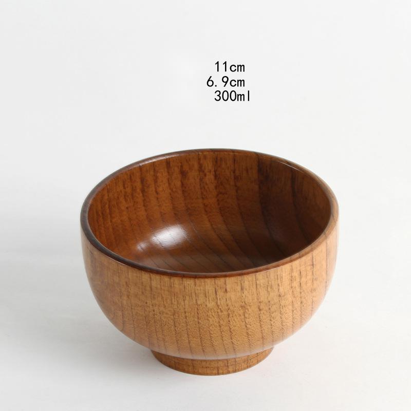 Bol en bois naturel jujube style japonais — élégant, durable pour usage quotidien - IVOIRART.COM