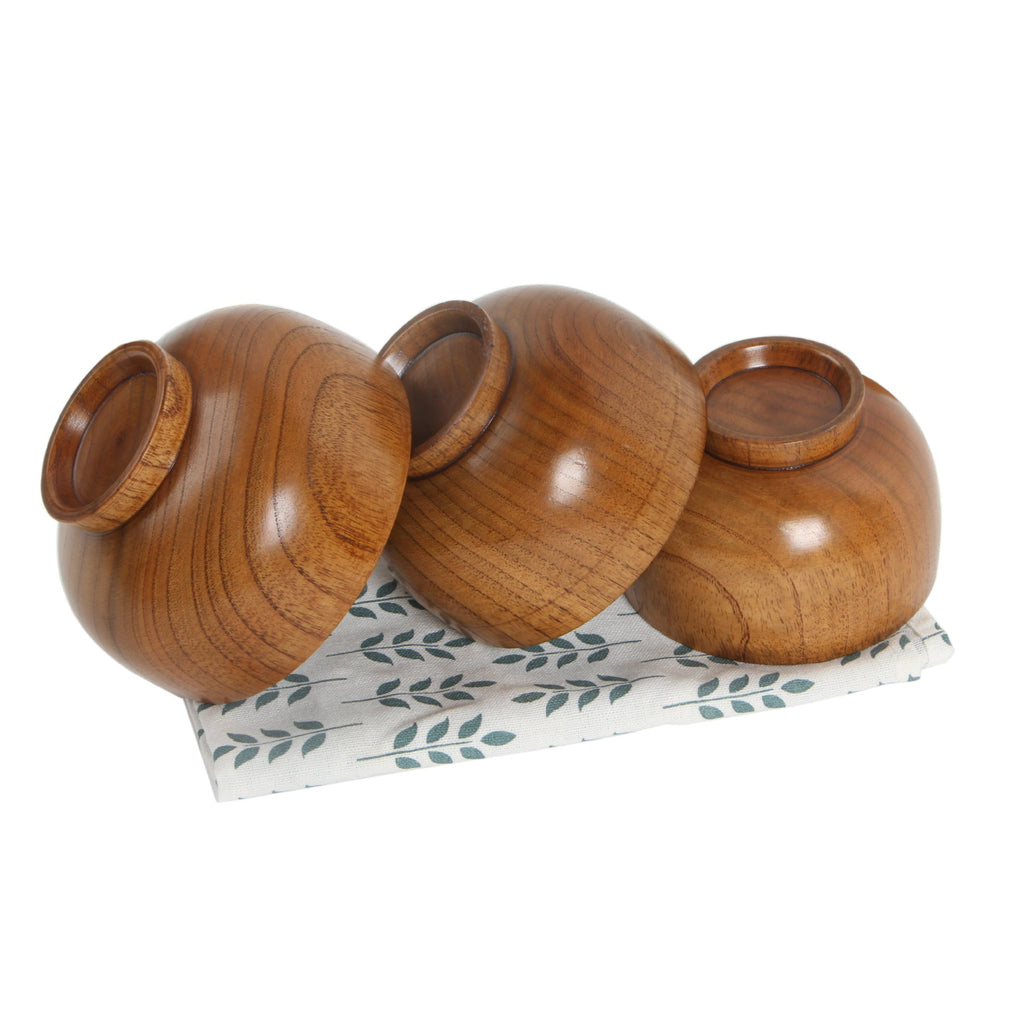 Bol en bois naturel jujube style japonais — élégant, durable pour usage quotidien - IVOIRART.COM