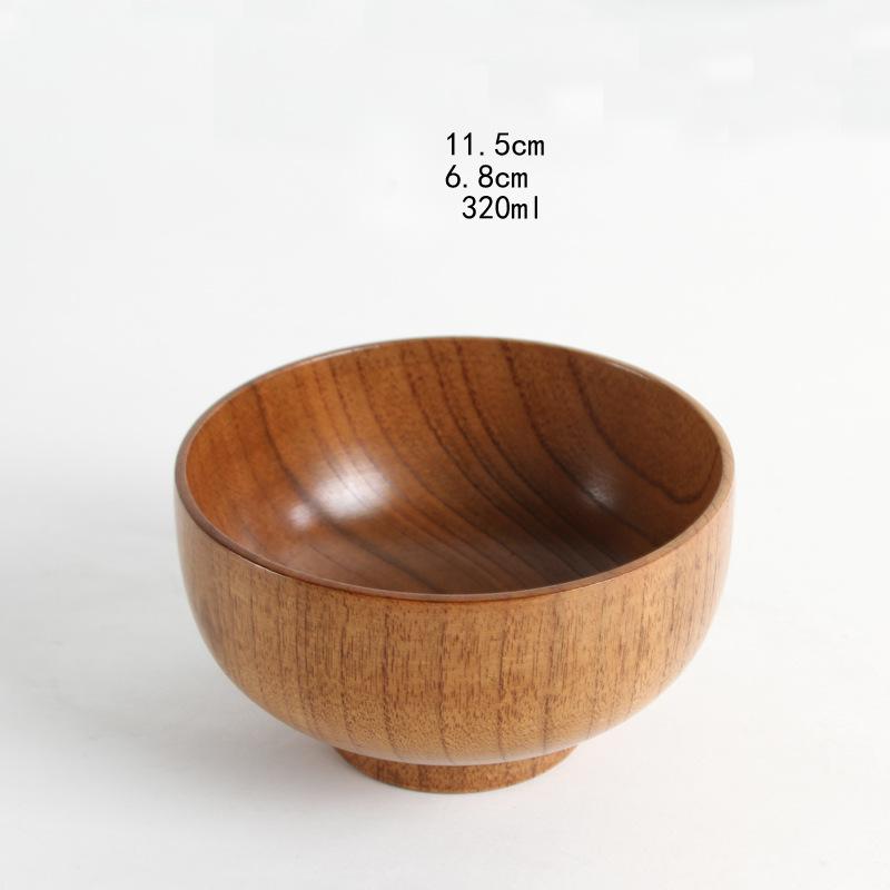 Bol en bois naturel jujube style japonais — élégant, durable pour usage quotidien - IVOIRART.COM