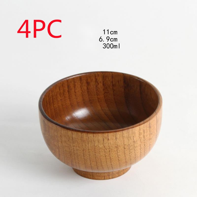 Bol en bois naturel jujube style japonais — élégant, durable pour usage quotidien - IVOIRART.COM