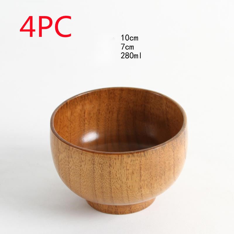 Bol en bois naturel jujube style japonais — élégant, durable pour usage quotidien - IVOIRART.COM
