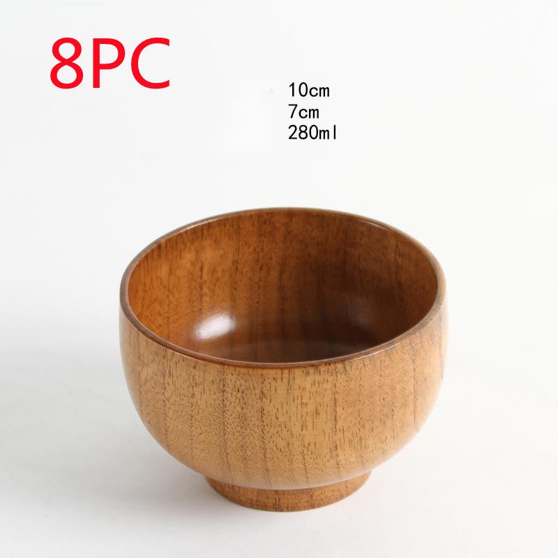 Bol en bois naturel jujube style japonais — élégant, durable pour usage quotidien - IVOIRART.COM