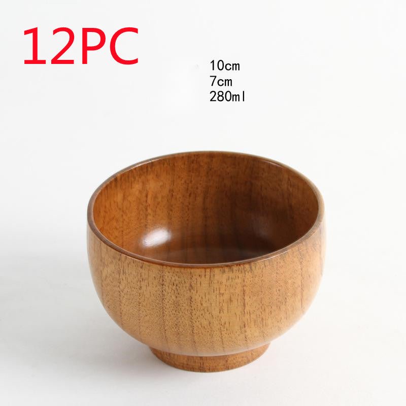 Bol en bois naturel jujube style japonais — élégant, durable pour usage quotidien - IVOIRART.COM