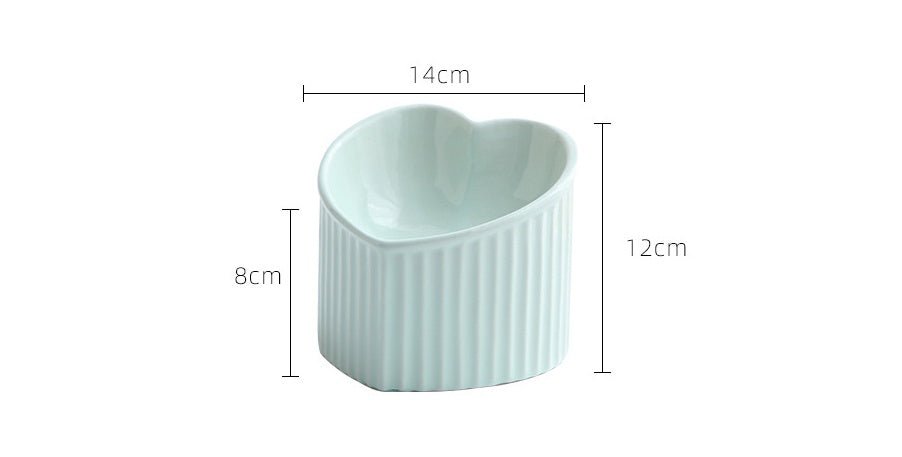 Bol en céramique pour animaux avec bord incliné, pratique et durable pour usage quotidien intérieur - IVOIRART.COM
