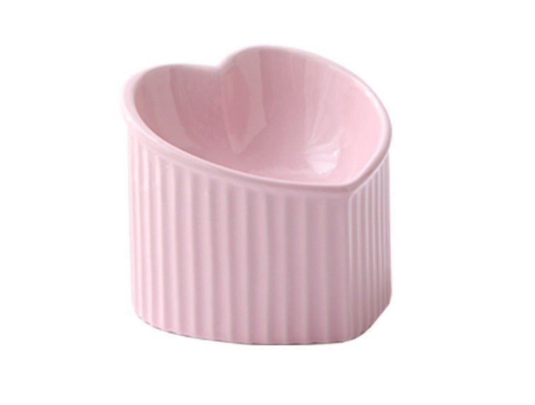 Bol en céramique pour animaux avec bord incliné, pratique et durable pour usage quotidien intérieur - IVOIRART.COM