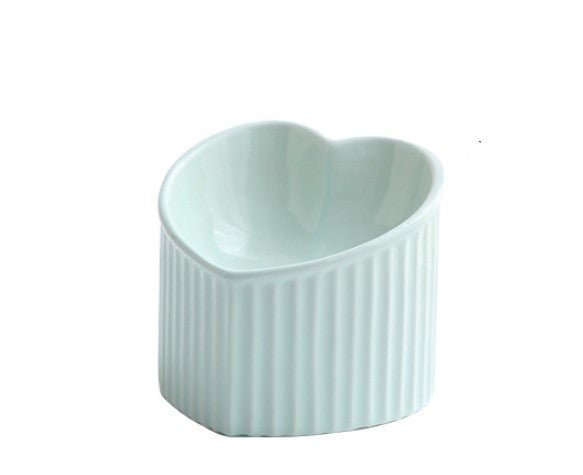 Bol en céramique pour animaux avec bord incliné, pratique et durable pour usage quotidien intérieur - IVOIRART.COM