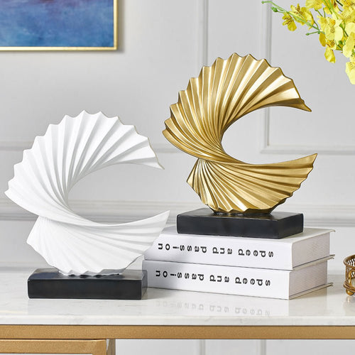 Bonanza Jewelry — Accessoire déco résine abstraite 25x29x10 cm style moderneart - IVOIRART.COM