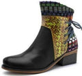 Bottes courtes ethniques artisanales, alliant style unique et confort raffiné - IVOIRART.COM