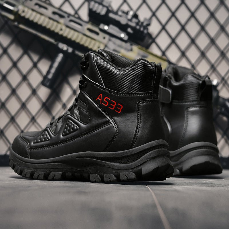 Bottes de Travail Extérieures Combat Forme Basse à Lacets - Confort et Robustesse - IVOIRART.COM