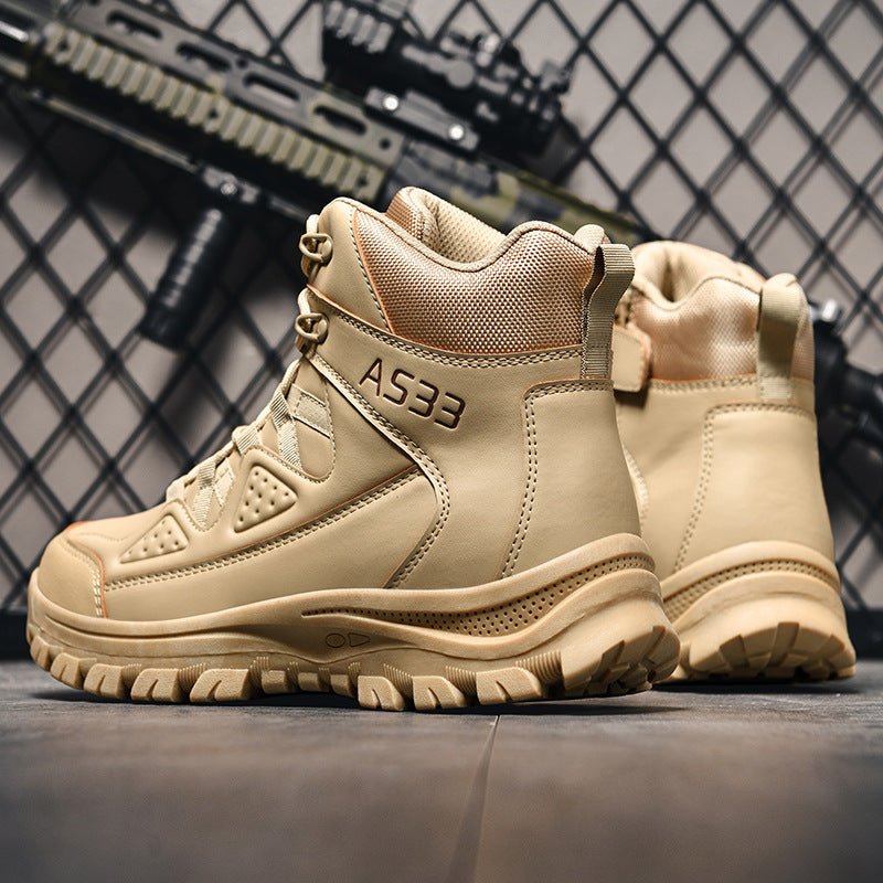 Bottes de Travail Extérieures Combat Forme Basse à Lacets - Confort et Robustesse - IVOIRART.COM