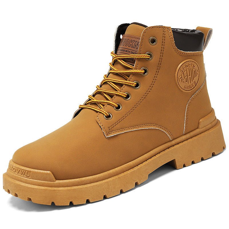 Bottes de travail polyvalentes pour hommes à tige haute et semelle épaisse - IVOIRART.COM
