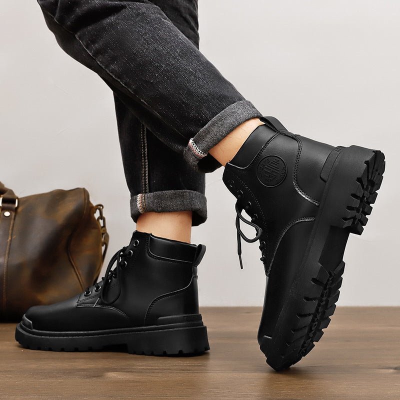 Bottes de travail polyvalentes pour hommes à tige haute et semelle épaisse - IVOIRART.COM