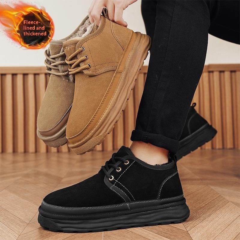 Bottes d'hiver en coton, décontractées et chaudes pour homme et femme, antidérap - IVOIRART.COM