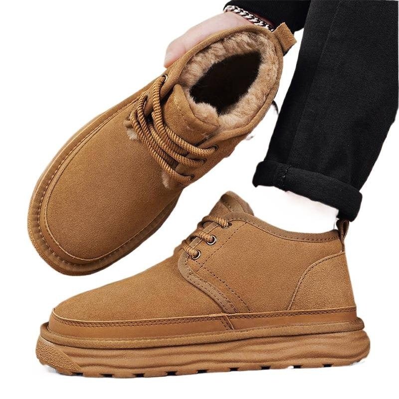 Bottes d'hiver en coton, décontractées et chaudes pour homme et femme, antidérap - IVOIRART.COM