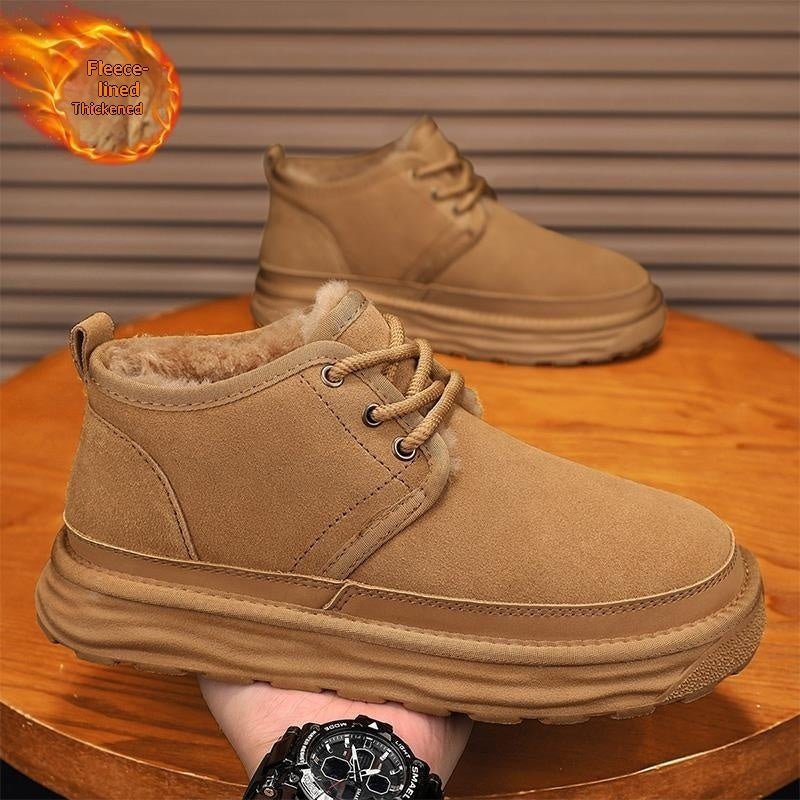 Bottes d'hiver en coton, décontractées et chaudes pour homme et femme, antidérap - IVOIRART.COM