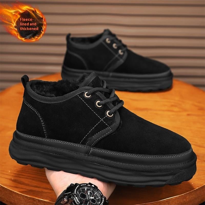 Bottes d'hiver en coton, décontractées et chaudes pour homme et femme, antidérap - IVOIRART.COM