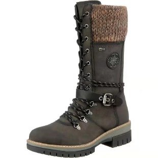 Bottes d'hiver et d'automne pour femmes, style européen et américain, hautes et chaudes - IVOIRART.COM