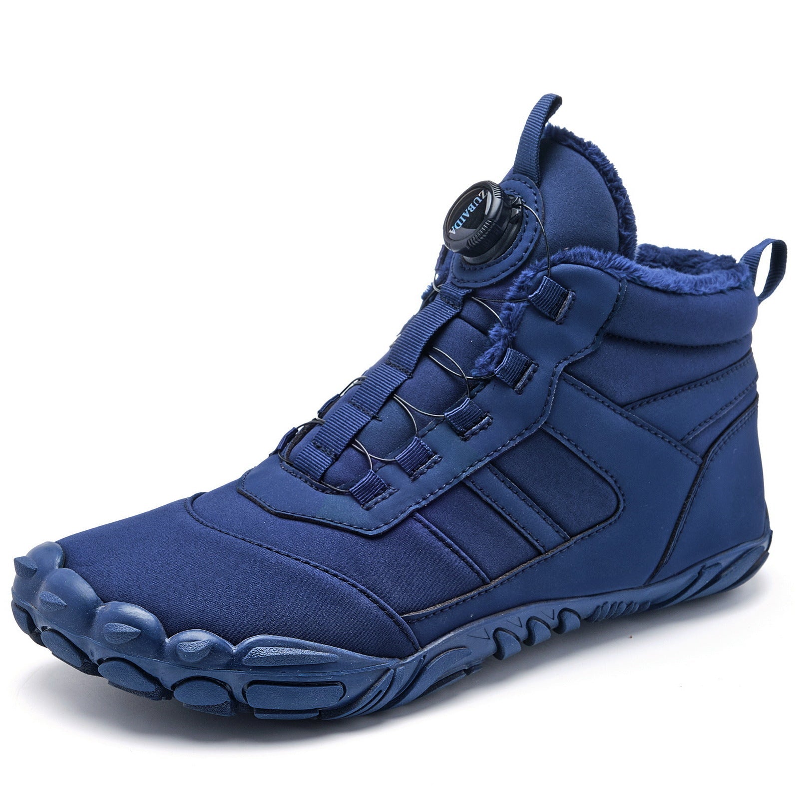 Bottes d'hiver extérieures en velours matelassé avec pompons, mode unie - IVOIRART.COM