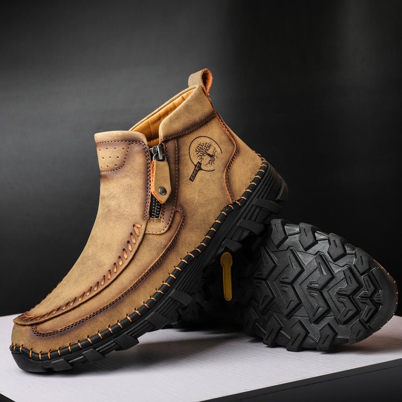Bottes Dr Martens cousues main, doublure coton, décontractées - Automne hiver - IVOIRART.COM