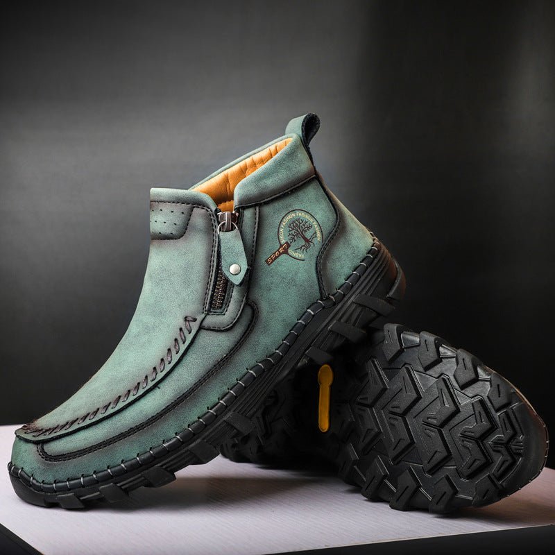 Bottes Dr Martens cousues main, doublure coton, décontractées - Automne hiver - IVOIRART.COM